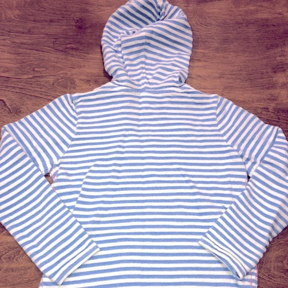 Oshkosh Girls Size 7 Cozy Striped Hoodie - Picture 2 of 4